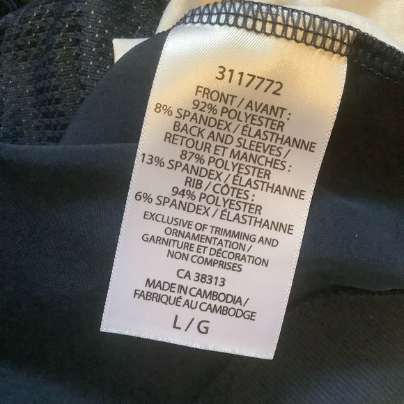 TUFF ATHLETICS WOMENS BLUE & WHITE PATTERNED ZIP UP JACKET/ Size Large - Picture 9 of 9